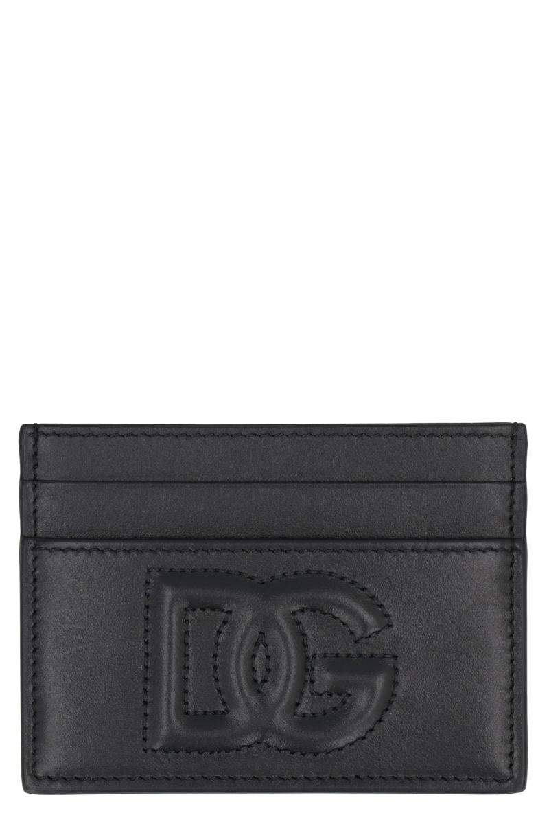 Dolce & Gabbana Logo Detail Leather Card Holder