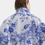 NSW Oversized Jacquard Womens Track Jacket (White/Hyper Royal)