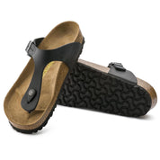 Birkenstock Gizeh Oiled Leather Sandal in Black