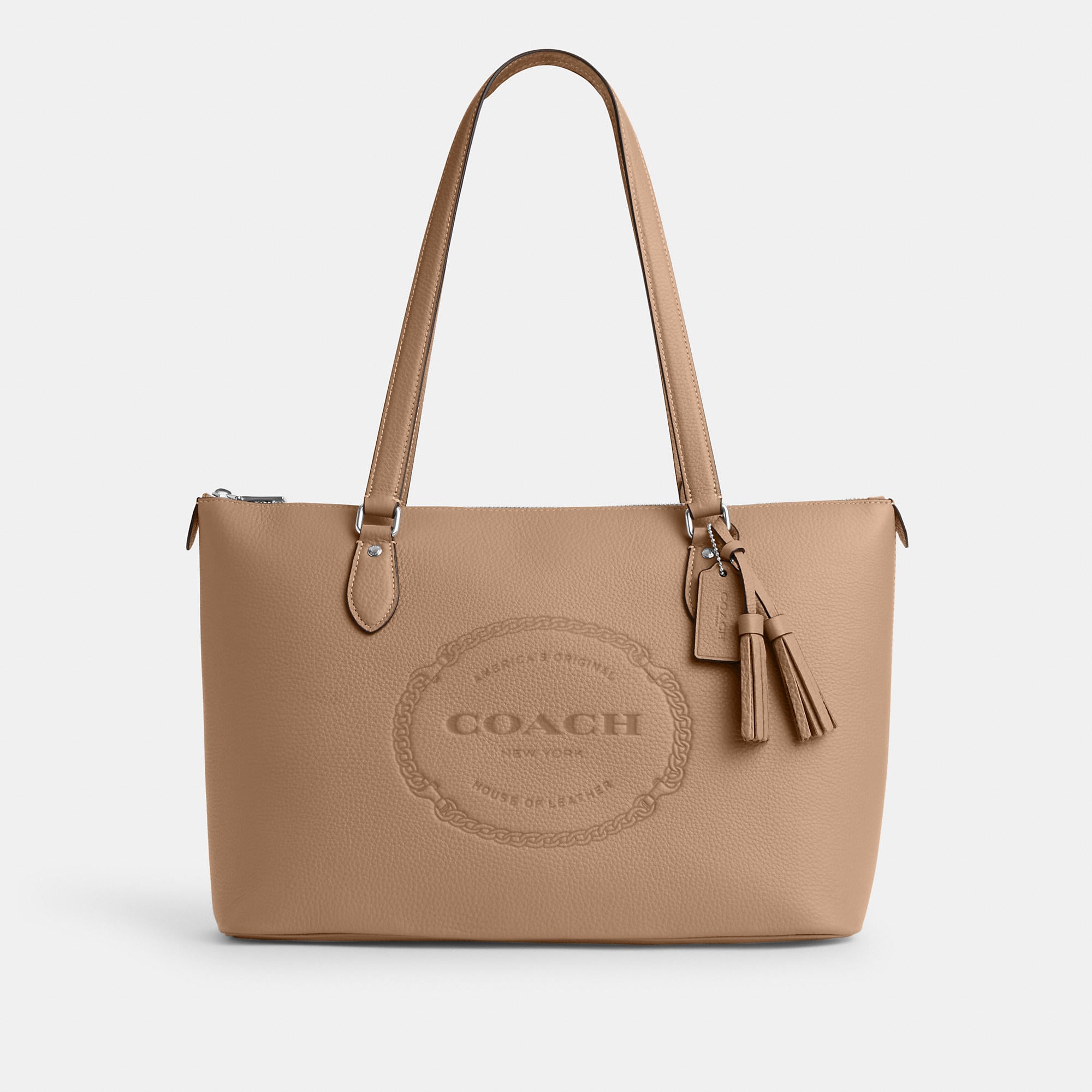 Coach Outlet Gallery Tote With Coach Heritage