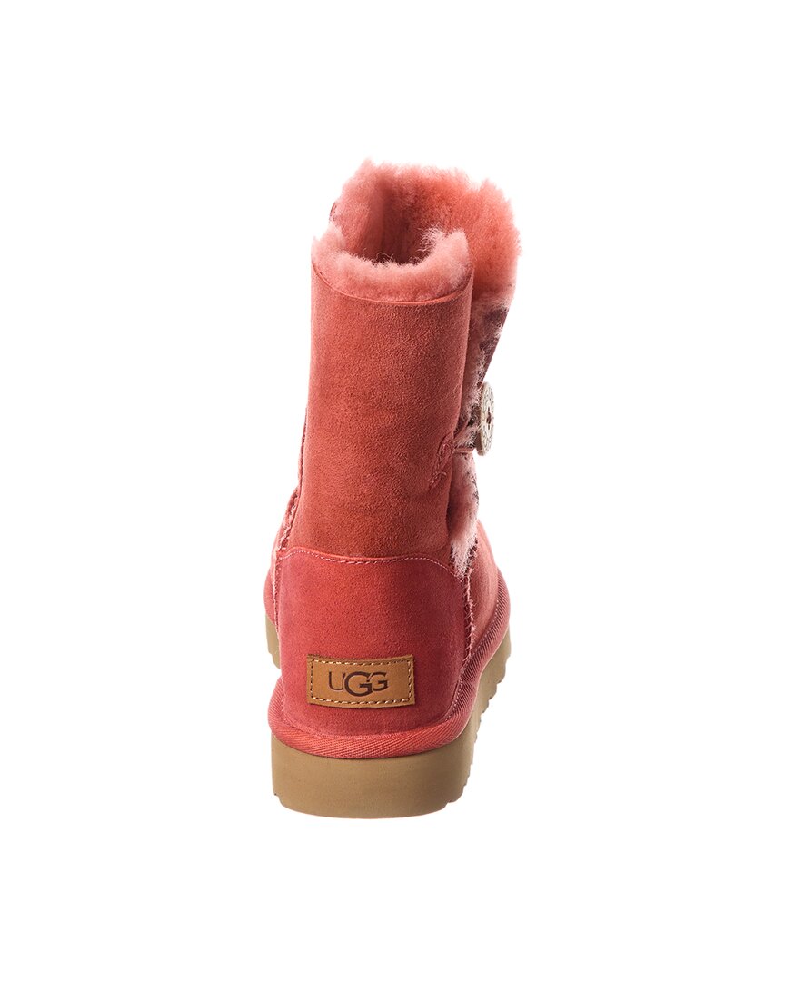 UGG Bailey Button II Suede & Shearling Boot