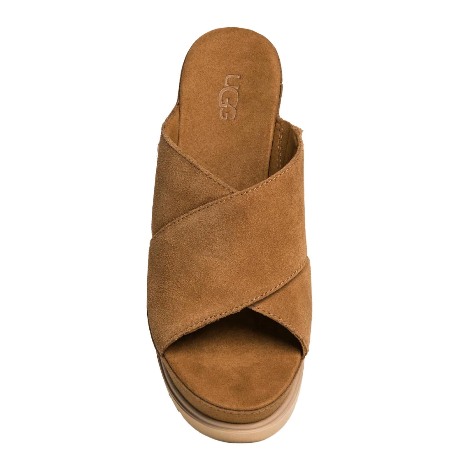 Women's Abbot Espadrille Slide In Chestnut