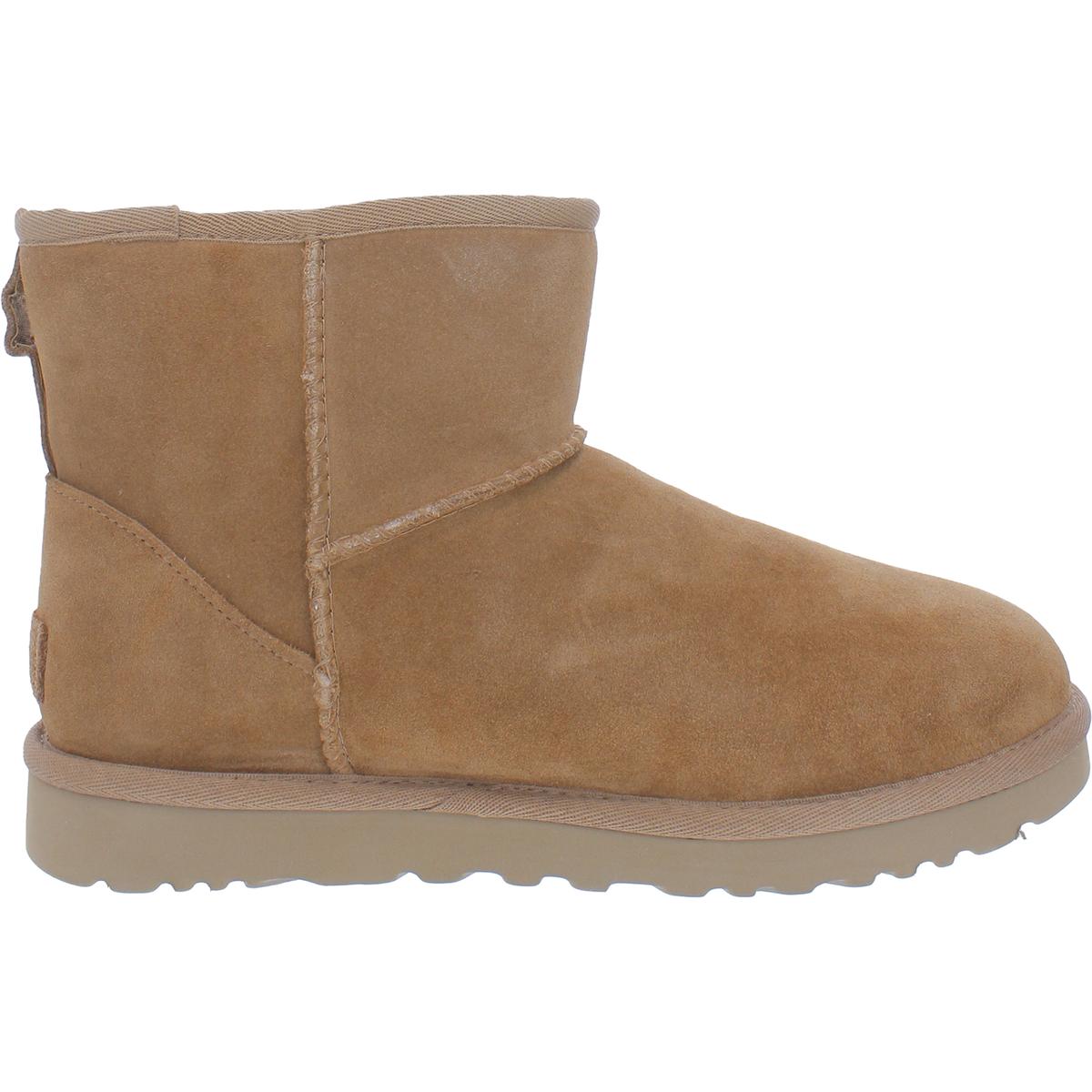 Classic Mini Side Logo I Womens Shearling Ankle Shearling Boots