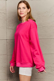 Full Size Round Neck Long Sleeve Sweatshirt