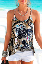 Printed Scoop Neck Cami