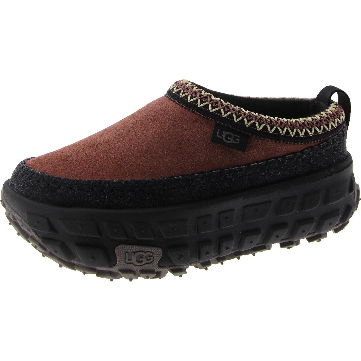 Venture Daze Womens Leather Slip On Scuff Slippers