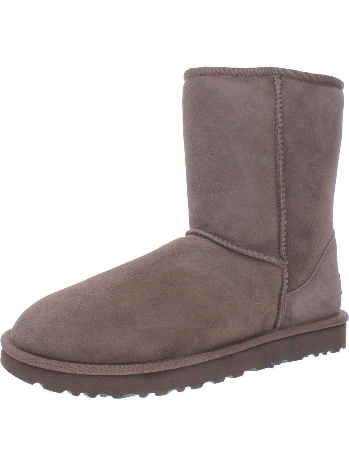 Classic Short II Womens Lined Suede Casual Boots