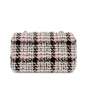 CHANEL CHAIN SHOULDER BAG PINK TWEED 90268817