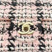 CHANEL CHAIN SHOULDER BAG PINK TWEED 90268817