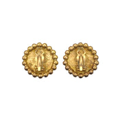 CHANEL VINTAGE EARRINGS COCOMARK GOLD 95P 90269652