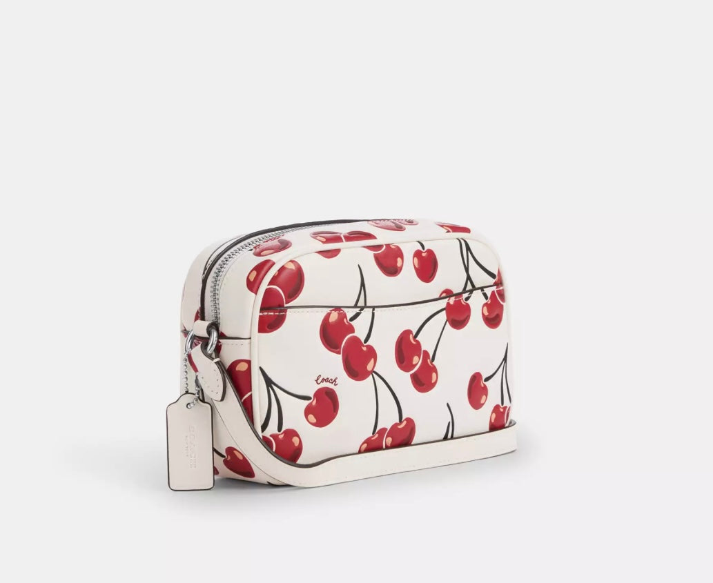 NWT Coach Mini Jamie Camera Bag With Cherry Print