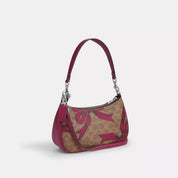 Coach Outlet Teri Shoulder Bag In Signature Canvas With Bow Print