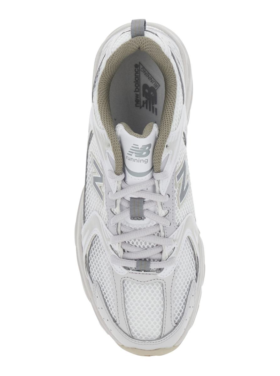 '530' Grey Sneaker With Mesh Design And Side Logo In Tech Fabric And Mesh Unisex