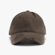 Distressed Adjustable Cotton Hat