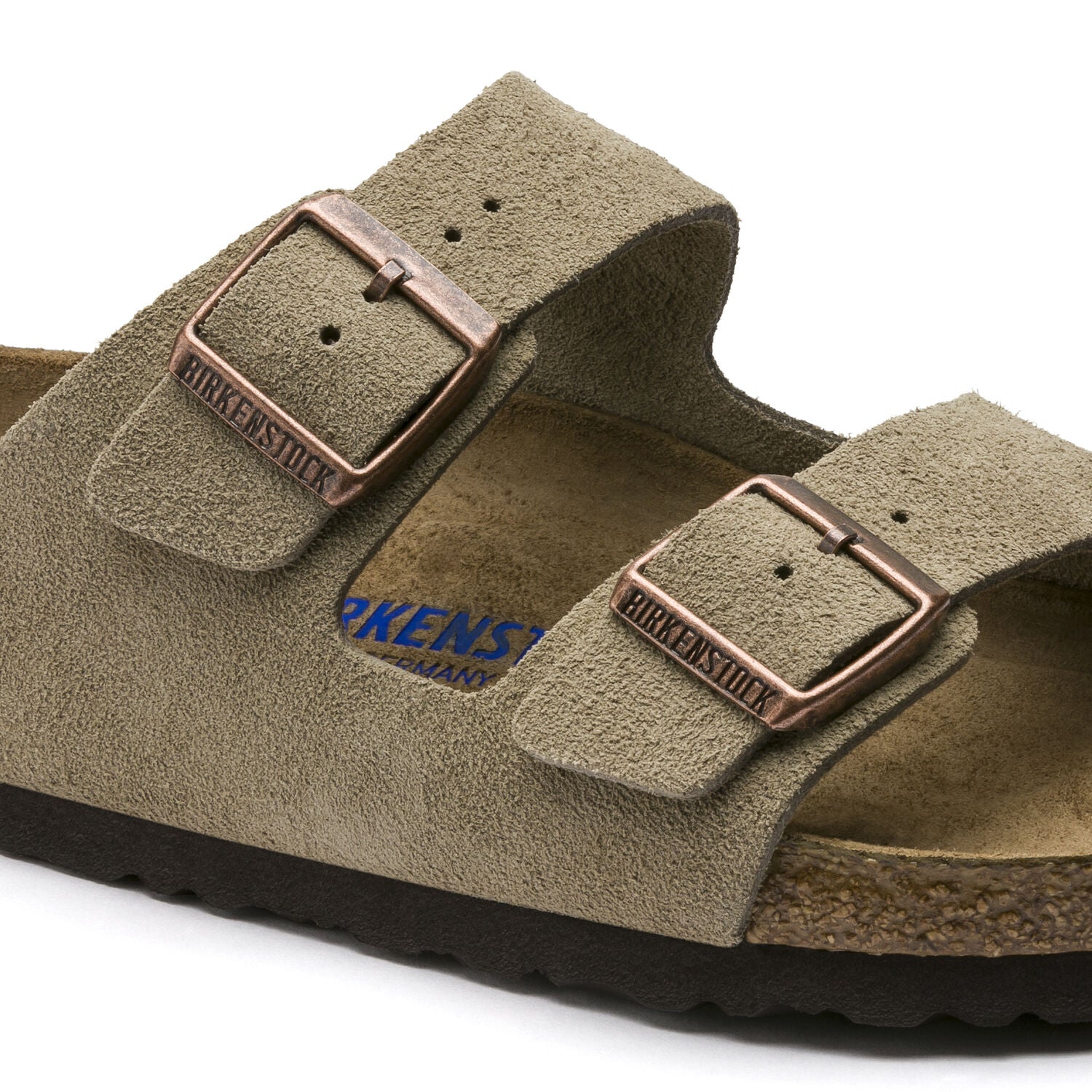 Arizona Soft Footbed Sandal - Taupe Suede - Regular/Wide