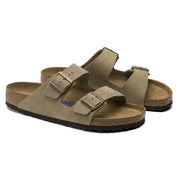 Arizona Soft Footbed Sandal - Taupe Suede - Regular/Wide