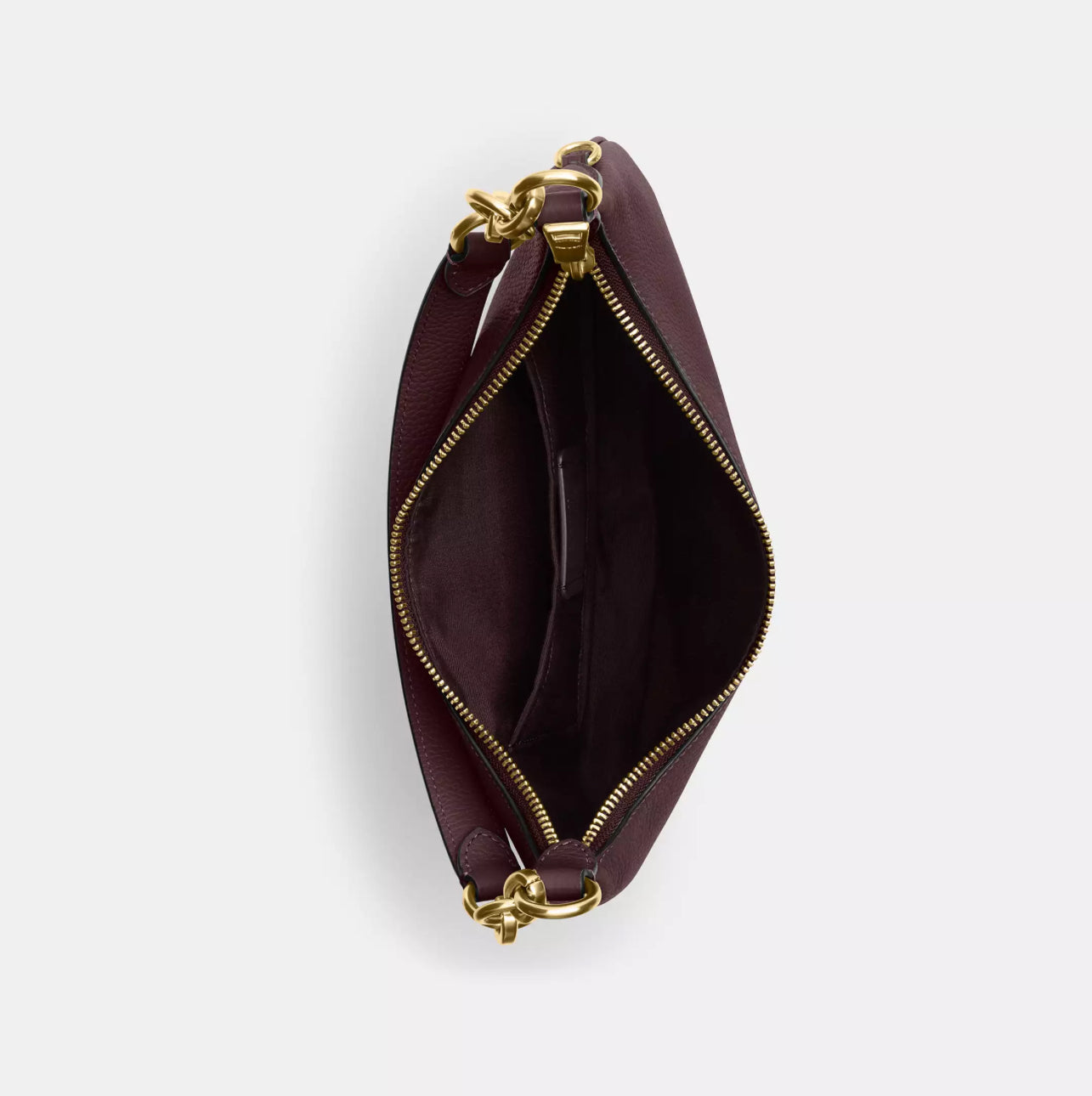 Coach Medium Payton Hobo Bag In Leather In Gold/Merlot