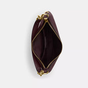 Coach Medium Payton Hobo Bag In Leather In Gold/Merlot