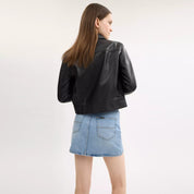 Coach Outlet Denim Mini Skirt