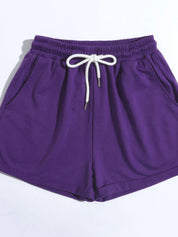 Drawstring Shorts with Pockets