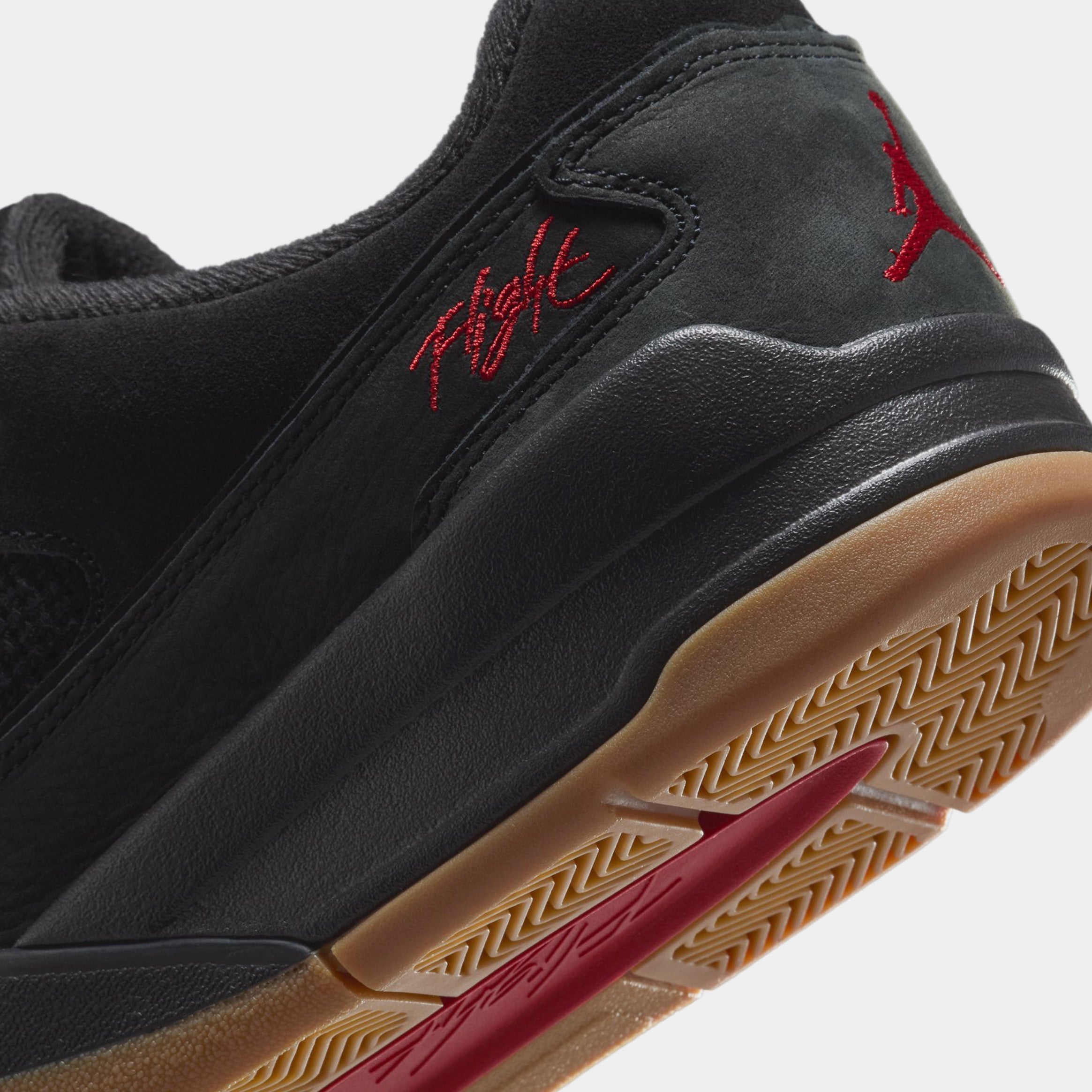 Flight Court Mens Lifestyle Shoes (Black/Varsity Red/Gum) Free Shipping