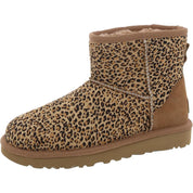 Classic Mini Speckles Womens Faux Fur Lined Calf Hair Booties