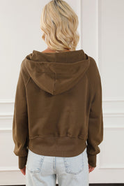 Half-Zip Long Sleeve Hoodie