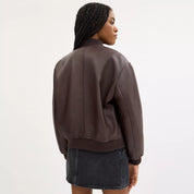 Coach Outlet Leather Bomber