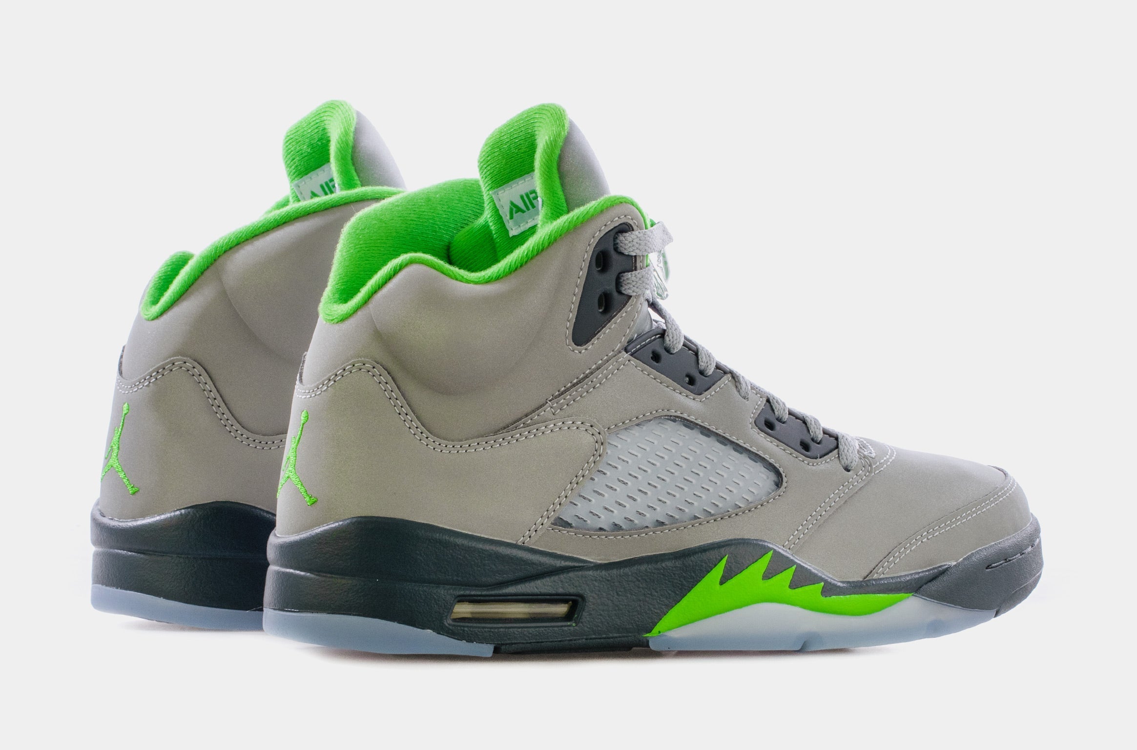 Air Jordan 5 Retro Green Bean Mens Lifestyle Shoes (Grey/Green) Free Shipping