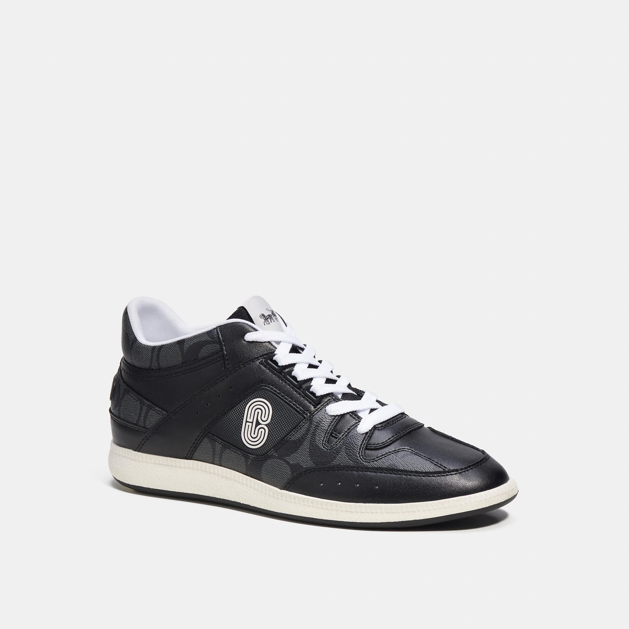 Coach Outlet Mid Top Sneaker In Signature Canvas