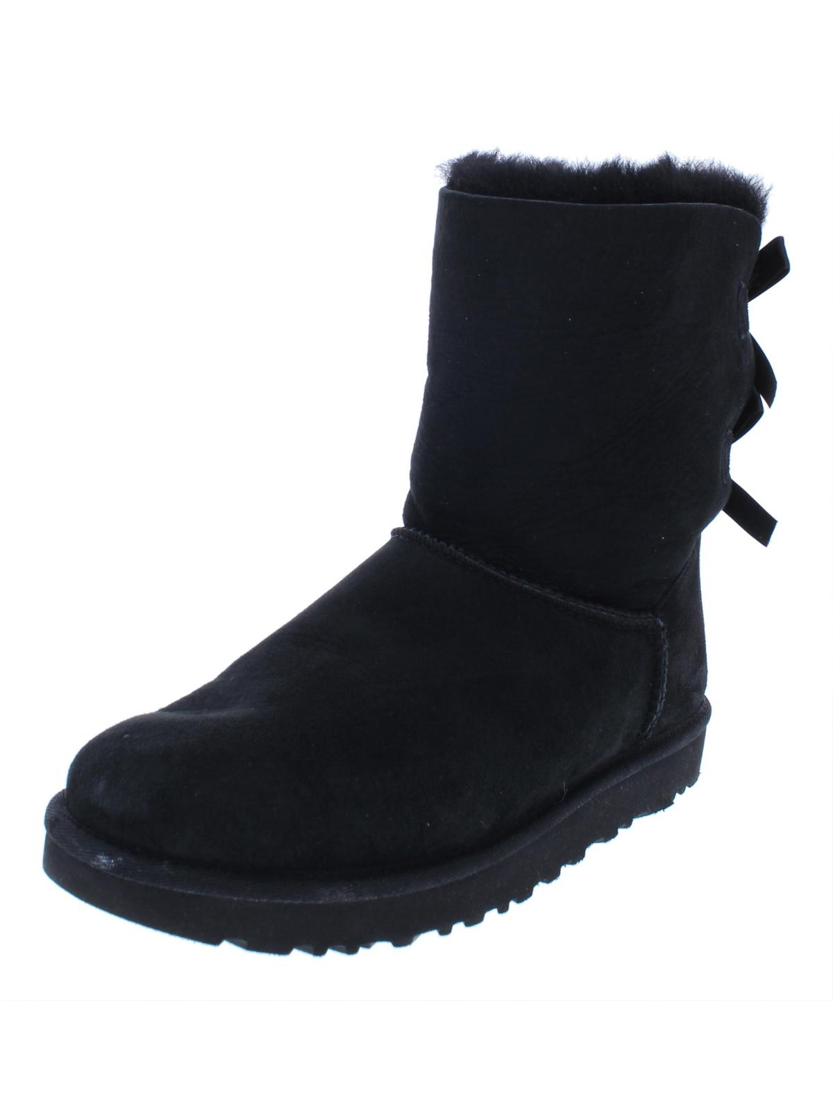 Bailey Bow II Womens Suede Shearling Winter Boots