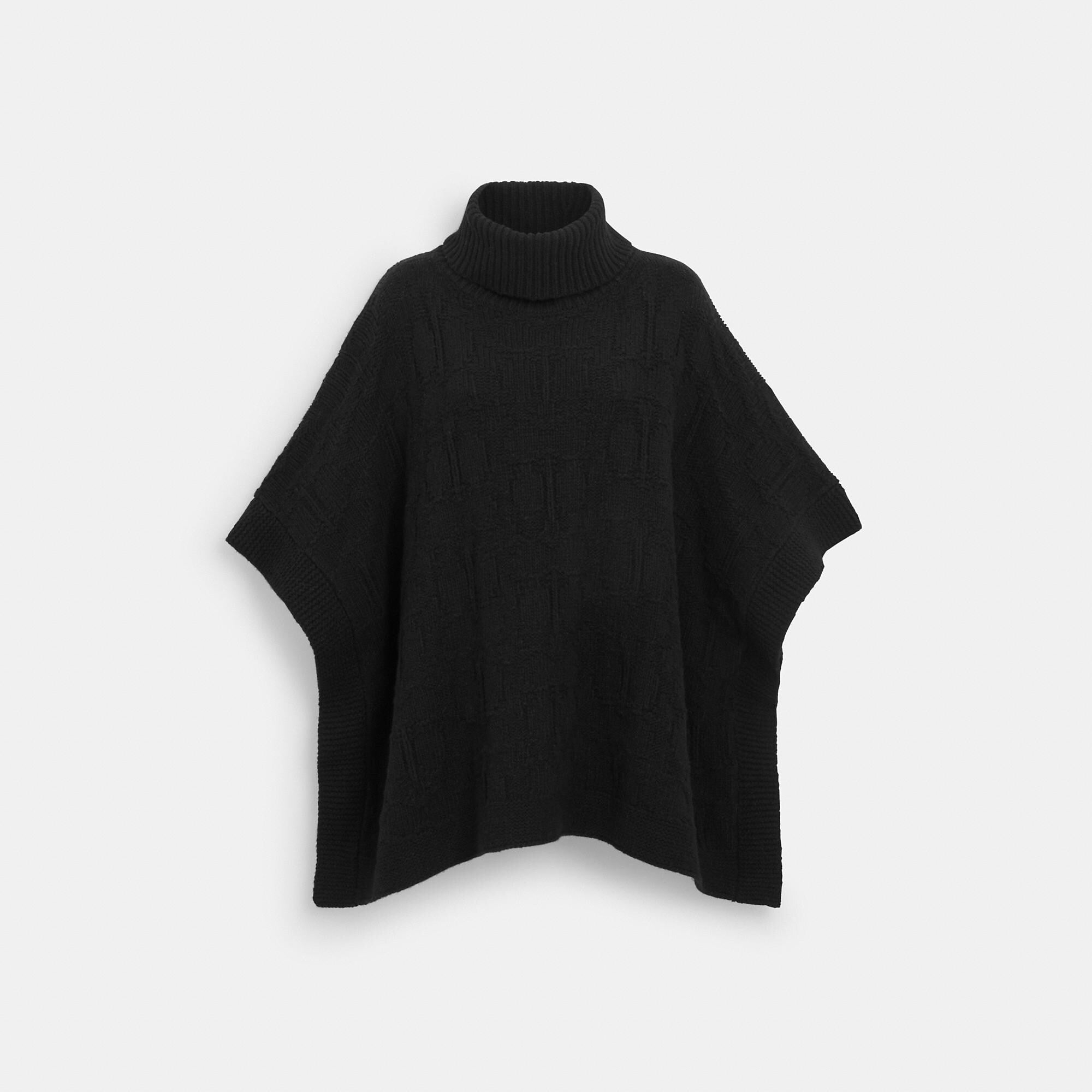 Coach Outlet Signature Knit Poncho