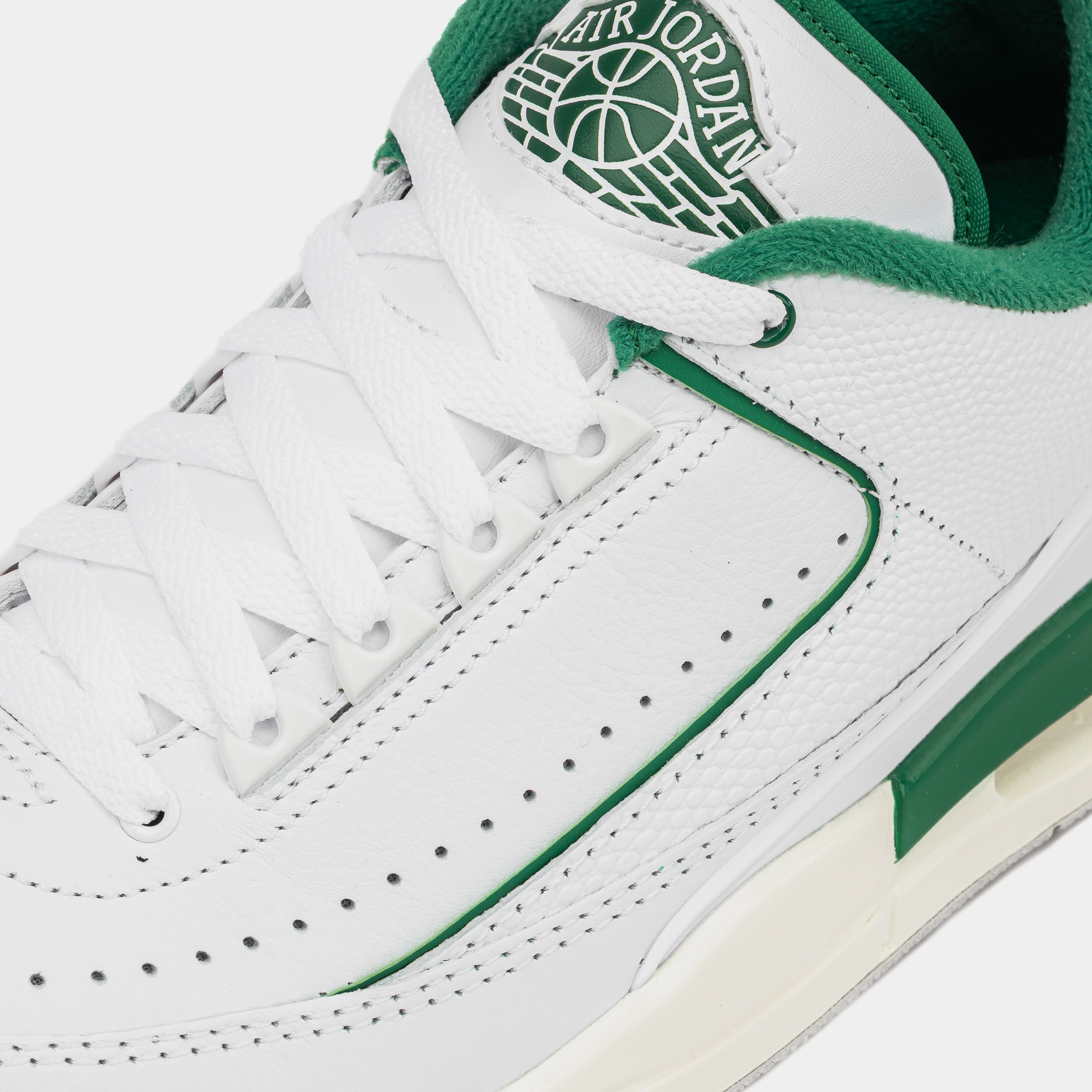 Air Jordan 2/3 Mens Basketball Shoes (White/Pine Green/Sail/Neutral Grey)