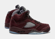 Air Jordan 5 Retro Burgundy Mens Lifestyle Shoes (Burgundy)