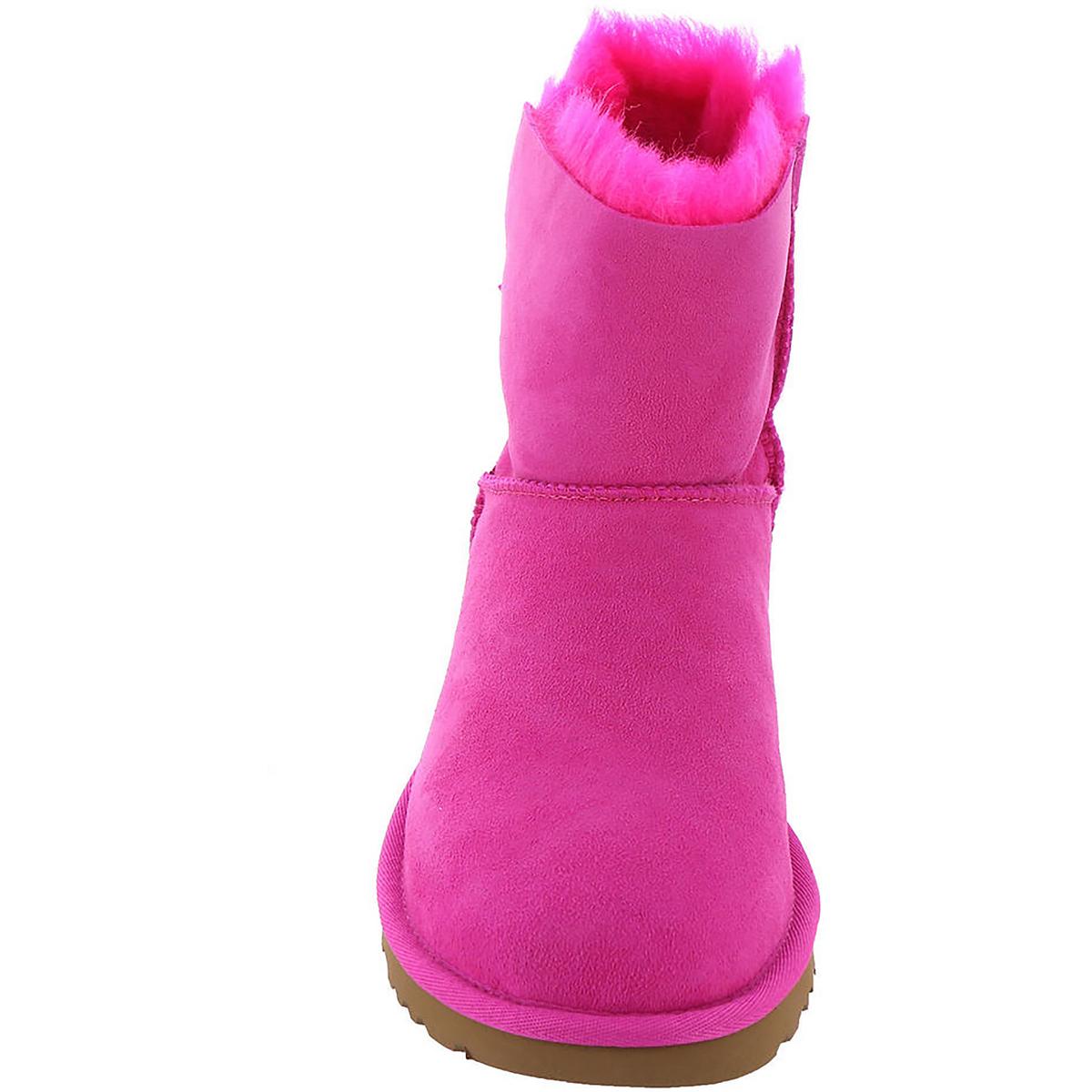 Mini Bailey Bow II Womens Suede Shearling Winter Boots