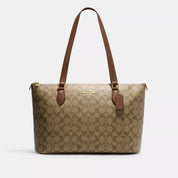 Coach Outlet Gallery Tote In Signature Canvas