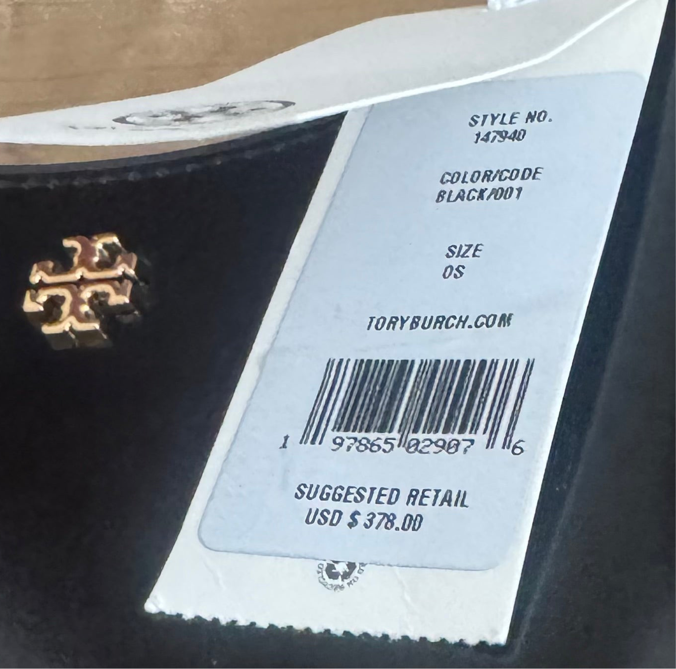 Tory Burch Emerson Patent Leather Shoulder Bag In Gold/Black