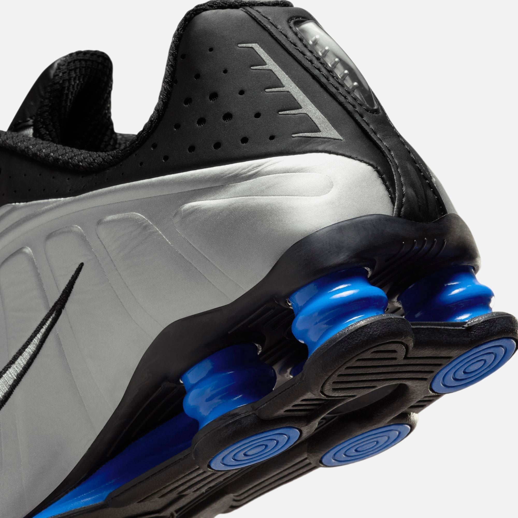 Nike WMNS Shox R4 - Metallic Silver / Black / Racer Blue