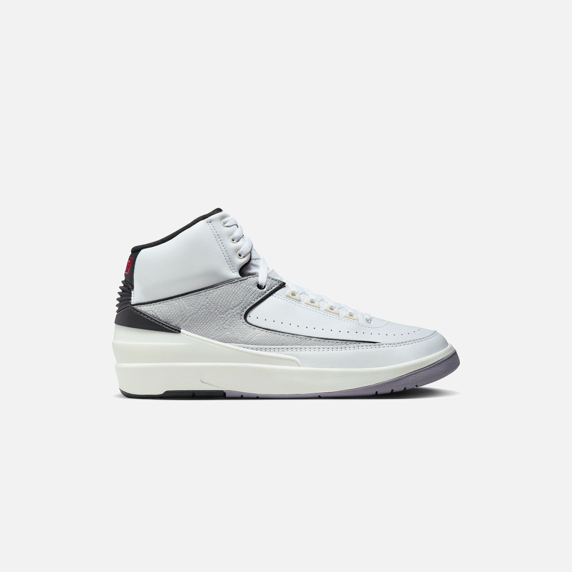 Jordan Air Jordan 2 Retro - White / Fire Red / Black / Sail / Cement Grey