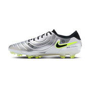 Nike Tiempo Legend 10 Elite FG Soccer Shoe - Metallic Silver/Black/Volt - Regular (D)