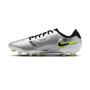 Nike Tiempo Legend 10 Pro FG Soccer Cleat - Metallic Silver/Black/Volt - Regular (D)