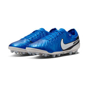 All Gender Nike Tiempo Legend 10 AG Pro Soccer Shoe - Soar/White - Regular (D)