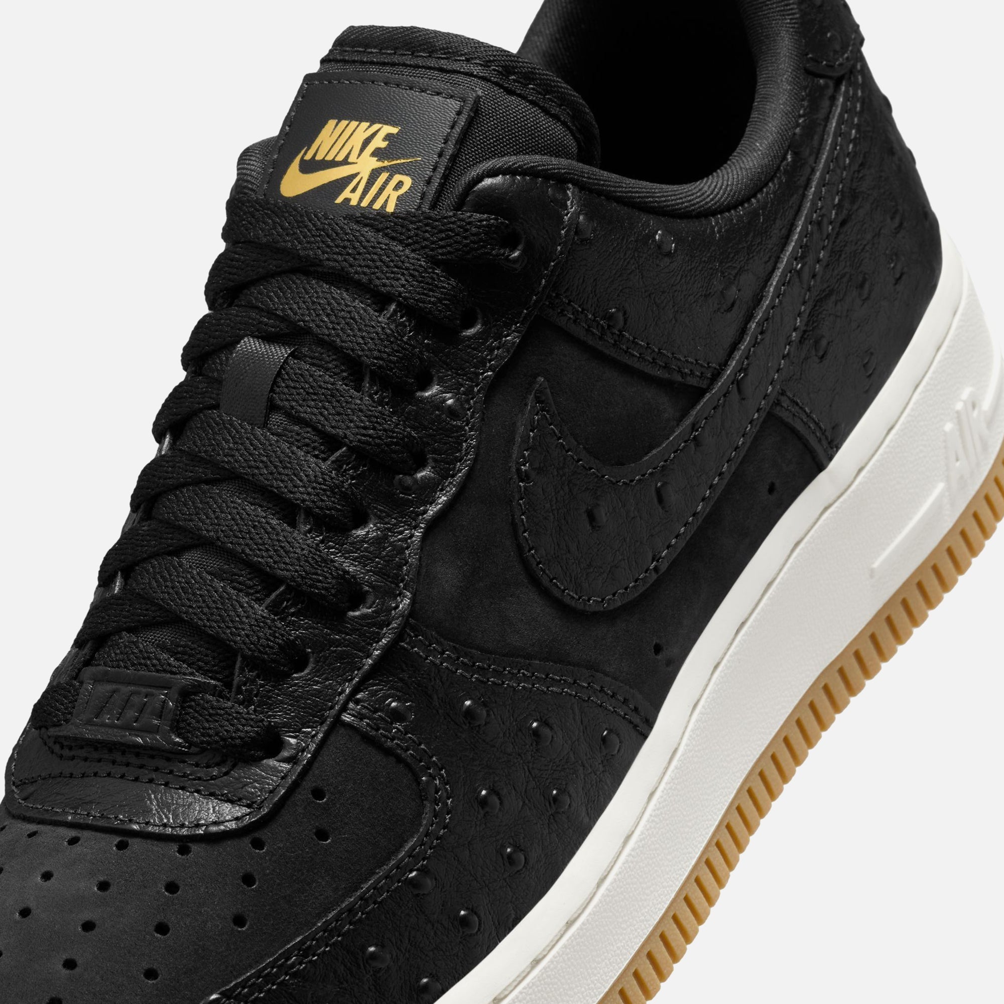 Nike WMNS Air Force 1 Low - Black / Sail / Gum Light Brown