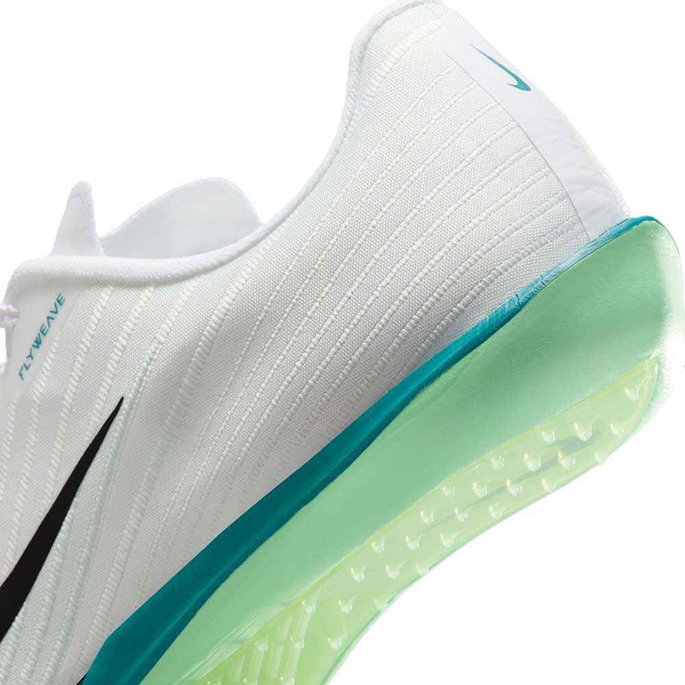 Men's Nike Air Zoom Maxfly 2 Track & Field Sprinting Spikes - White/Black/Bright Spruce/Barely Green - Regular (D)