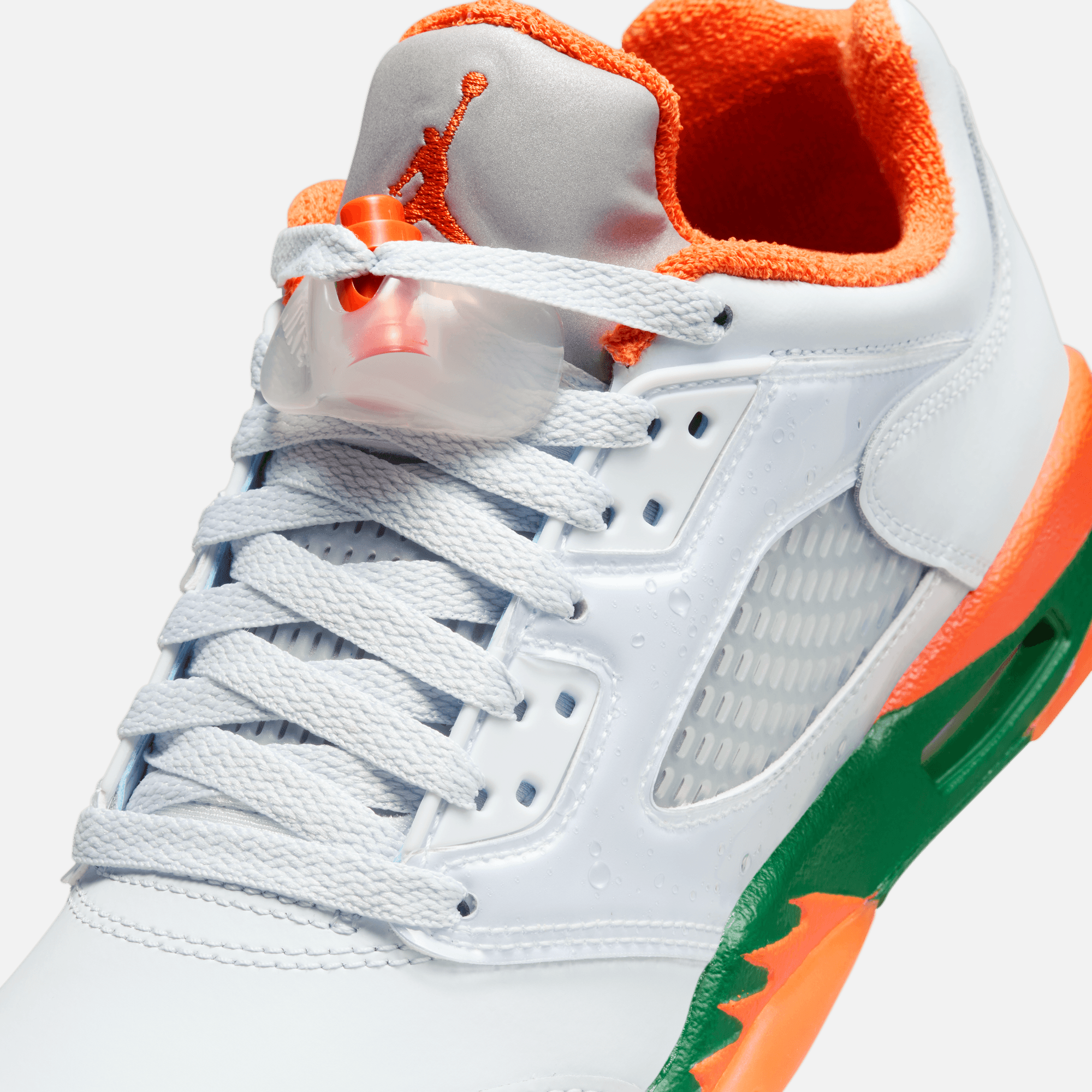 Air Jordan Big Kids' 5 Retro Low 'Miami Hurricanes' (GS)