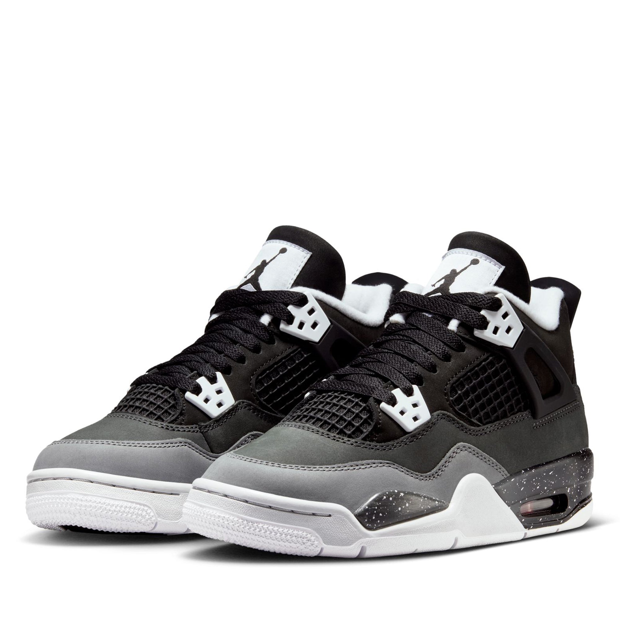 Air Jordan 4 Retro 'Fear' (GS) - Black/White