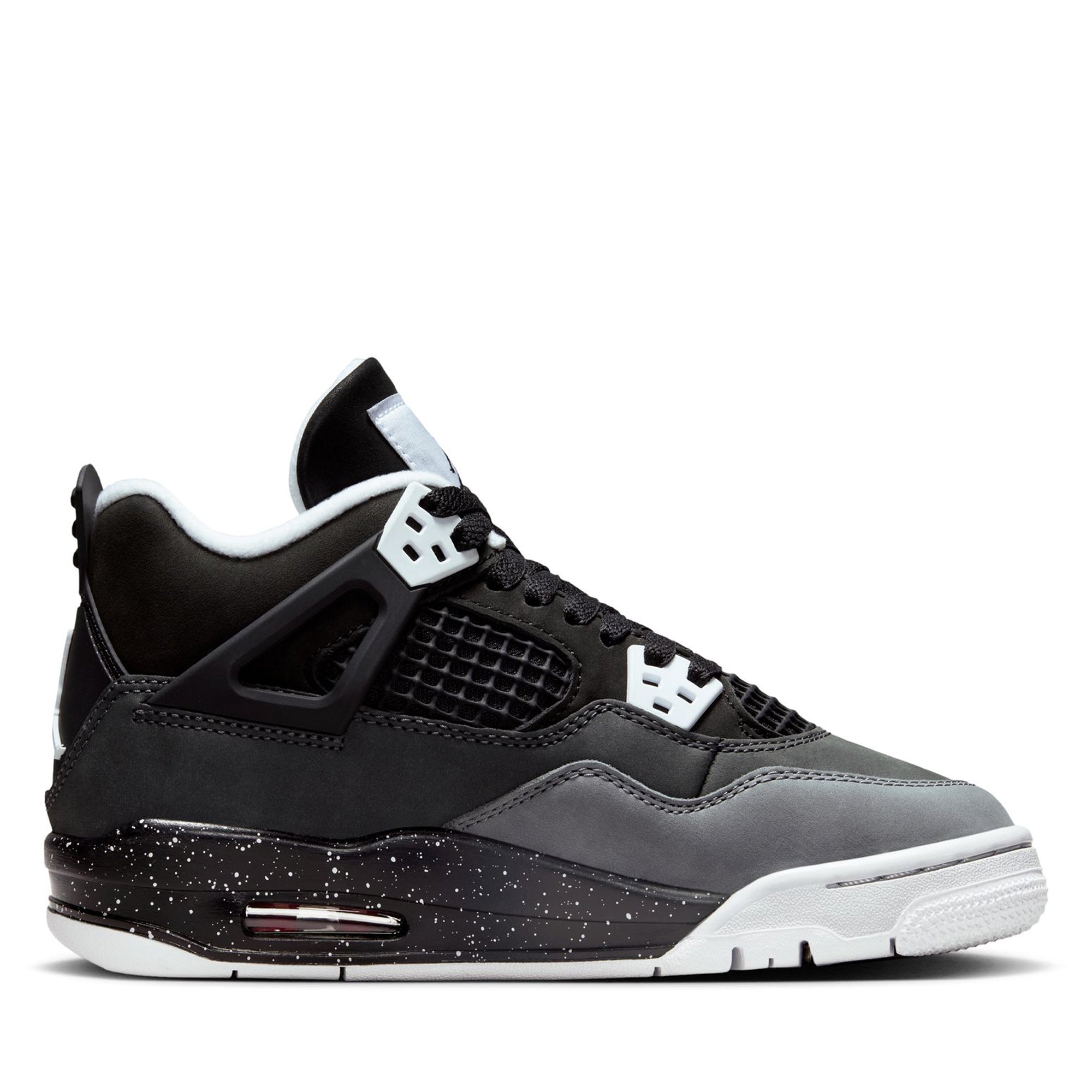 Air Jordan 4 Retro 'Fear' (GS) - Black/White