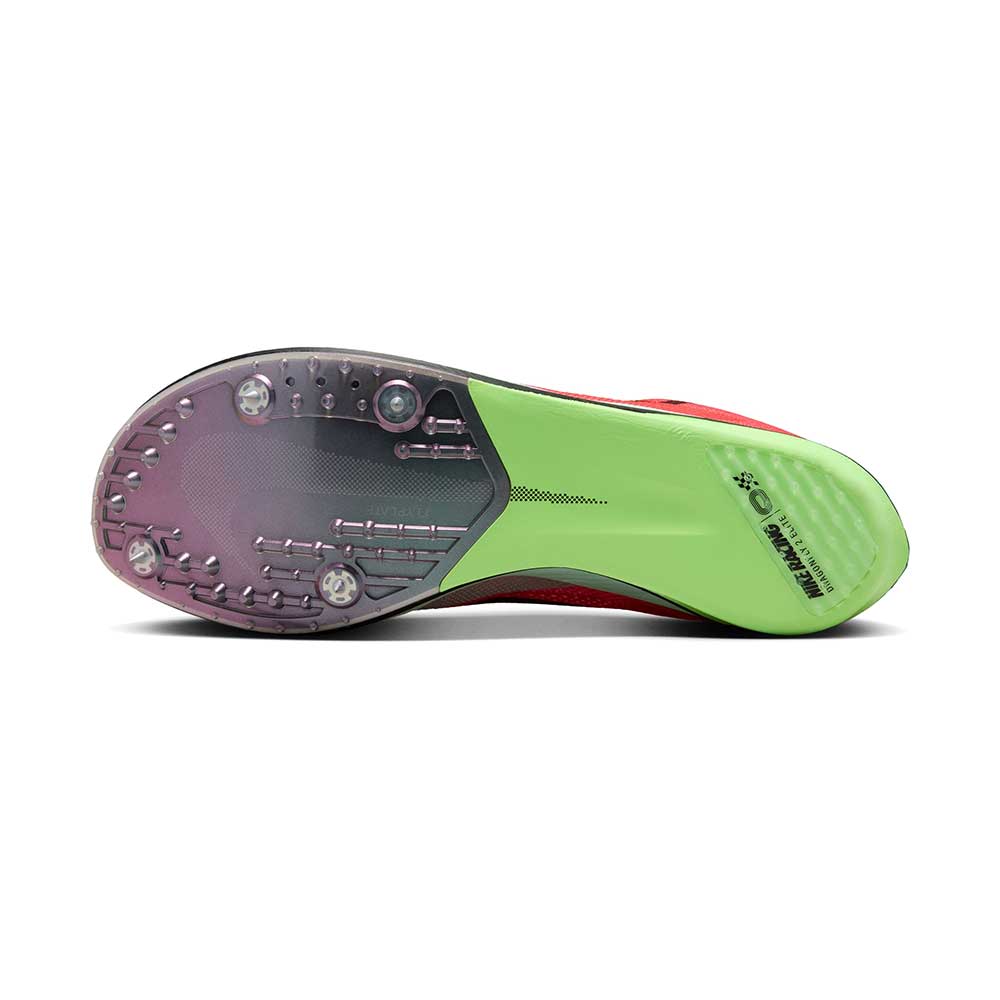 Nike Dragonfly 2 Elite Track Spike - Bright Crimson/Cave Purple/Lime Blast - Regular (D)