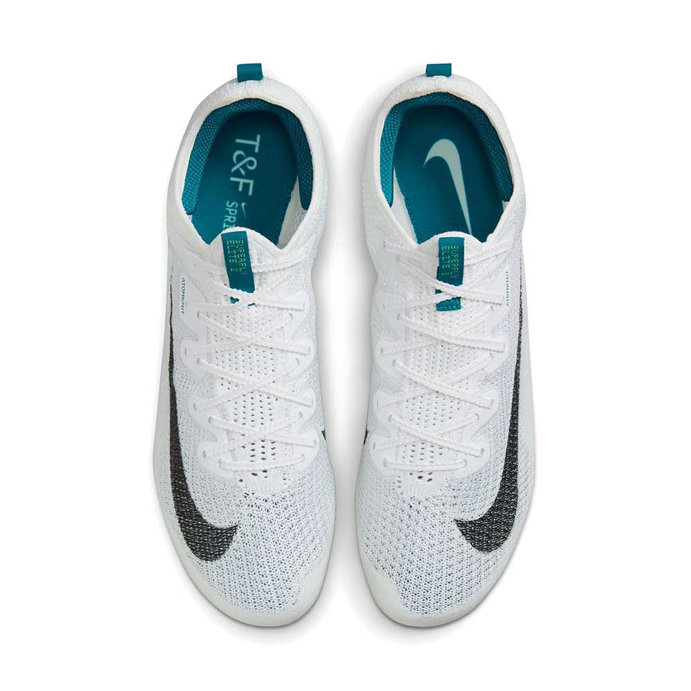 Men's Nike Superfly Elite 2 Track & Field Sprinting Spikes - White/Electric Algae/Bright Spruce - Regular (D)