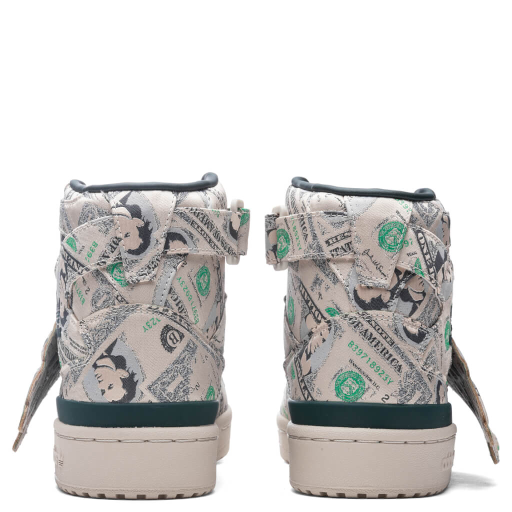 Adidas Originals x Jeremy Scott Forum Wings Hi Money - Bliss/Green Night